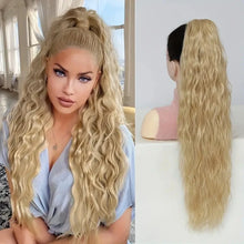 Load image into Gallery viewer, 26” Long Curly Ponytail Extension – Wavy Claw Clip Hairpiece for Women
