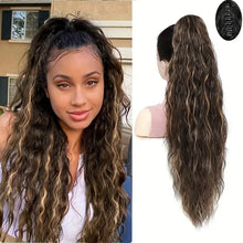 Load image into Gallery viewer, 26” Long Curly Ponytail Extension – Wavy Claw Clip Hairpiece for Women
