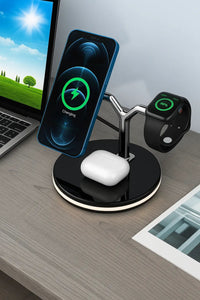 Magsafe desktop magnetic mobile phone holder charger three - in - one wireless charging watch headset - White – ZADropship | Buy Online at Nikó Las  variant_skuMagsafe desktop magnetic mobile phone holder charger three - in - one wireless charging watch headset - White – ZADropship, Color: , Size: | Nikó Las 